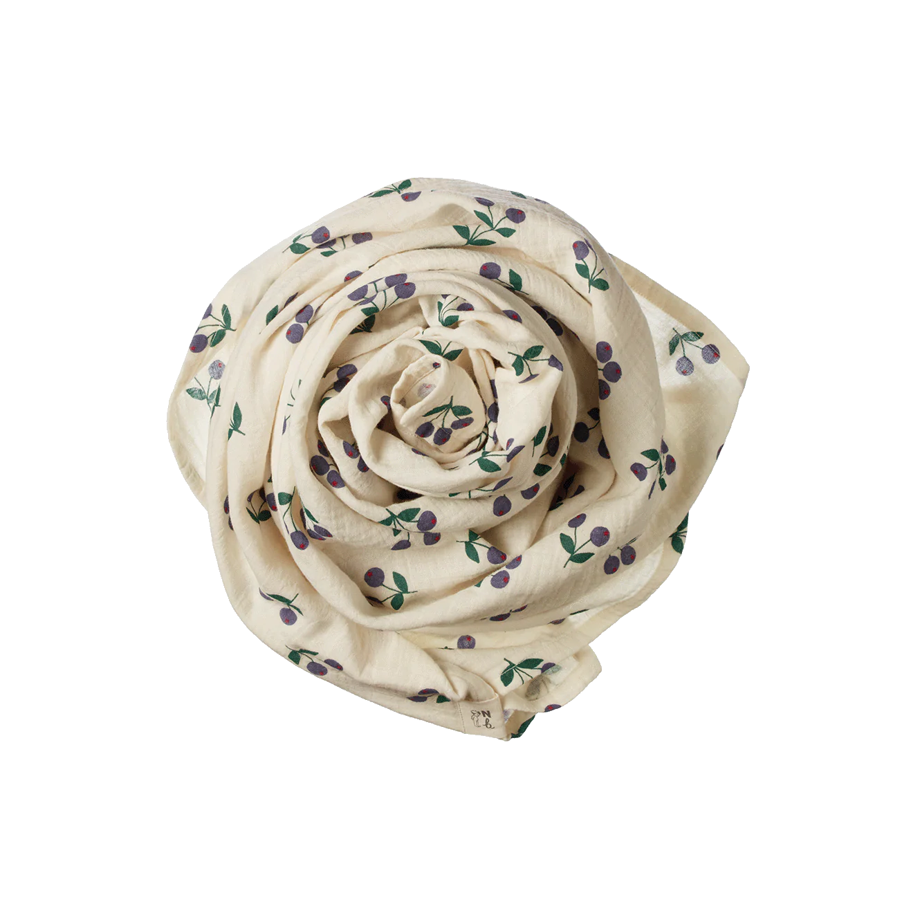 Muslin Wrap - Winter Berry Natural Print
