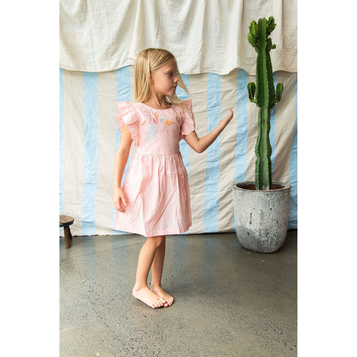 Madelyn Dress-Pink Coral