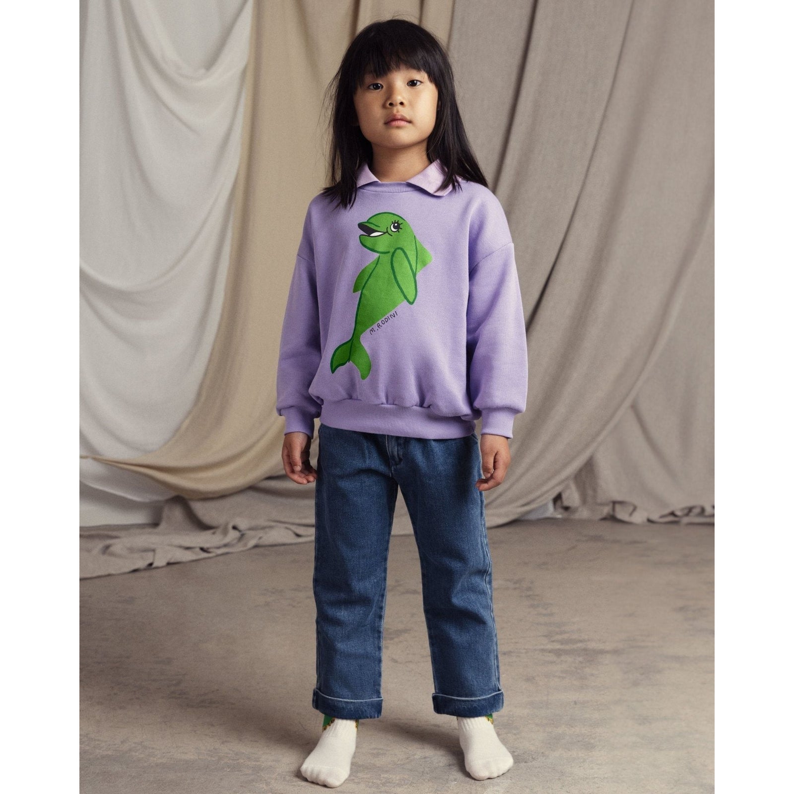 Dolphin Sp Collar Sweatshirt