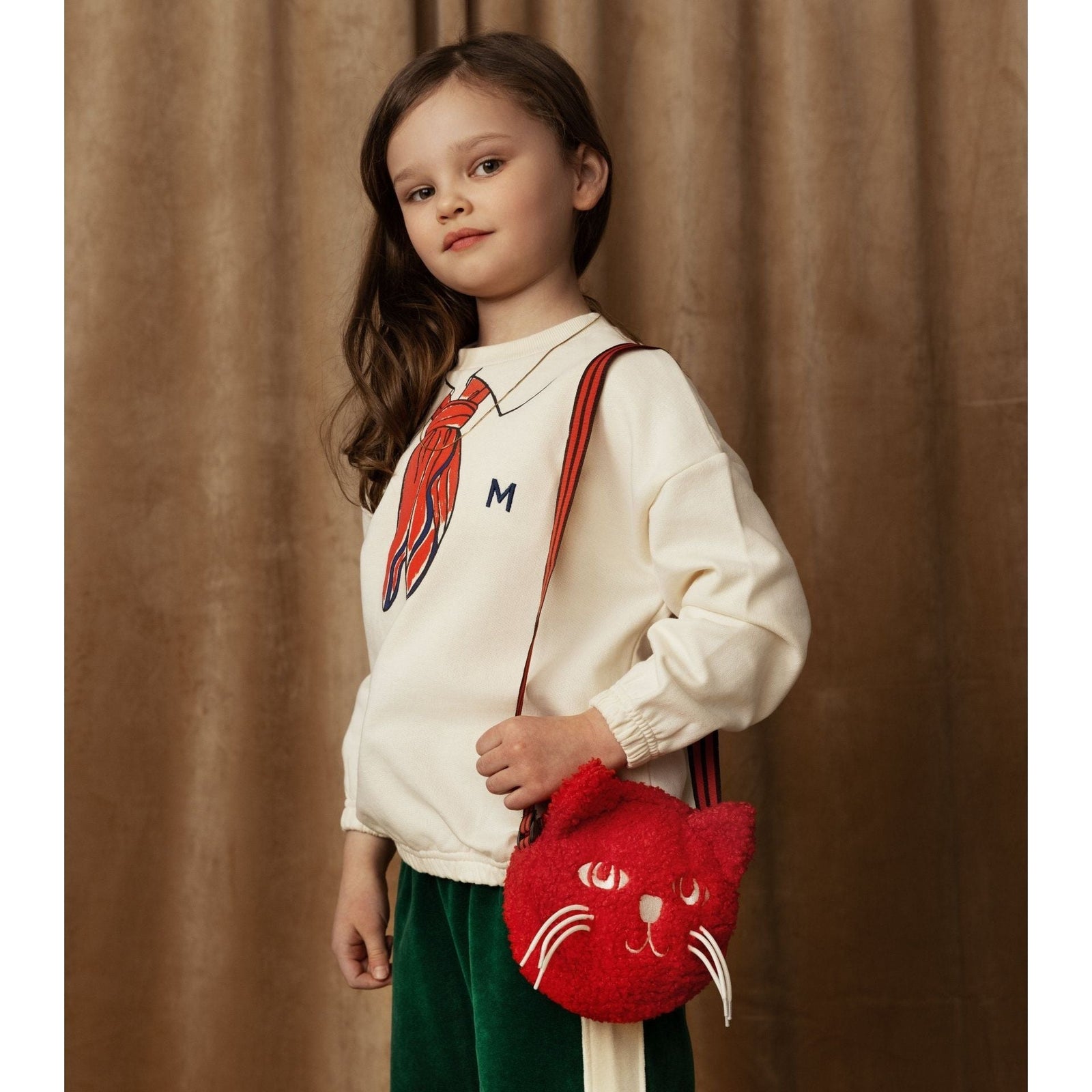 Cat Fuzzy Mini Bag - Red
