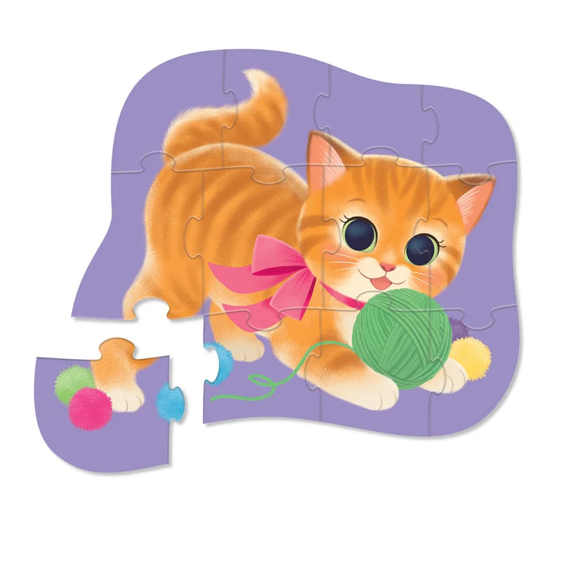 Mini Puzzle 12 pc - Cute Kitten