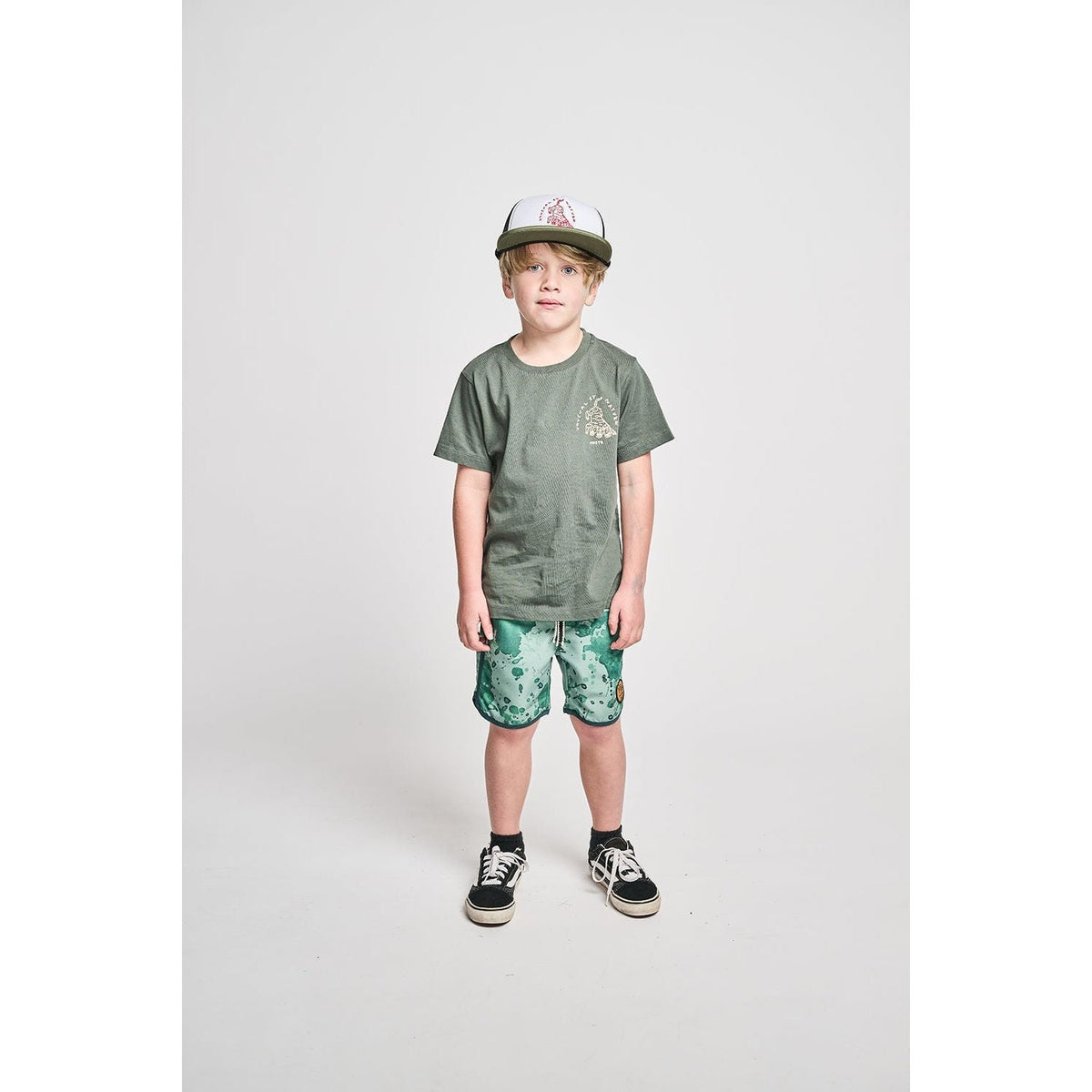 Warble Board Short- Ocean Green