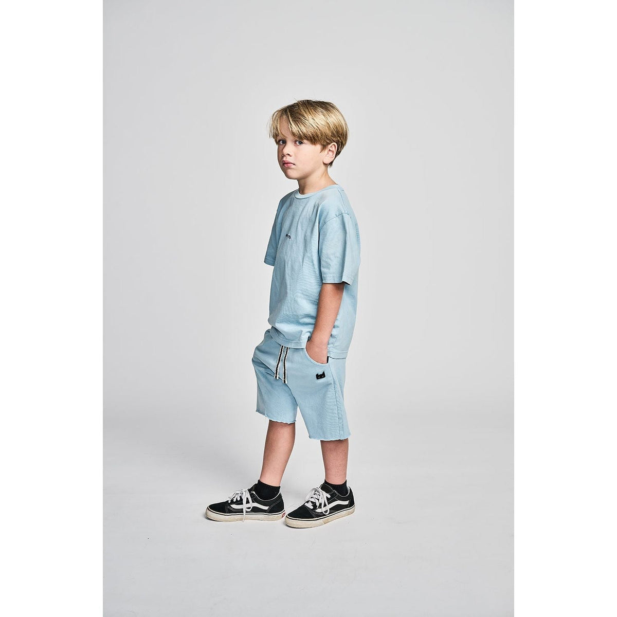 Box Logo Tee - Sky Blue