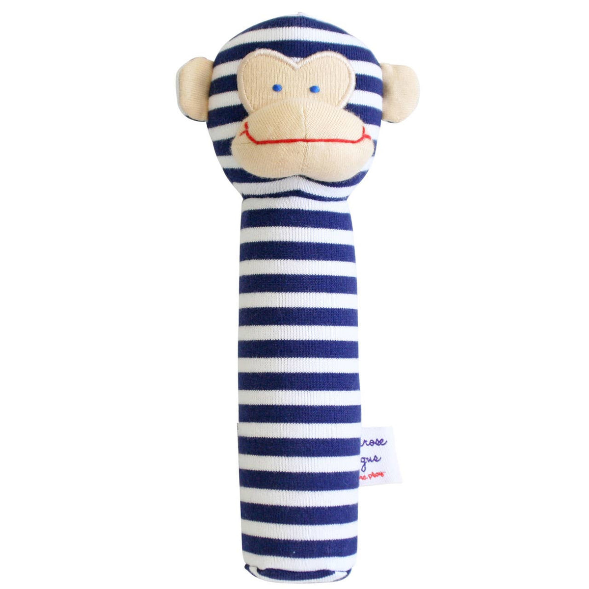 Alimrose Designs Monkey Squeaker Navy Stripe