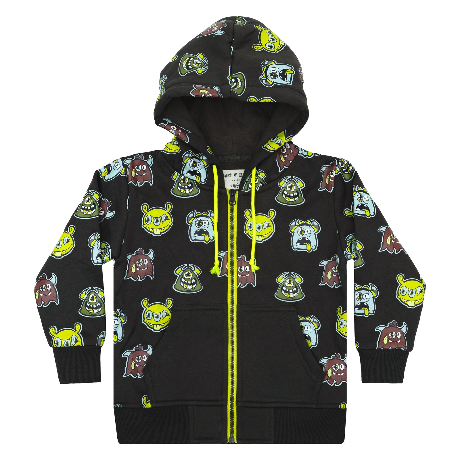 Monster Repeat Zip Hood