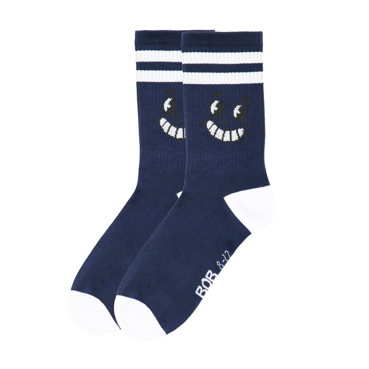 Navy Smile Skate Sock
