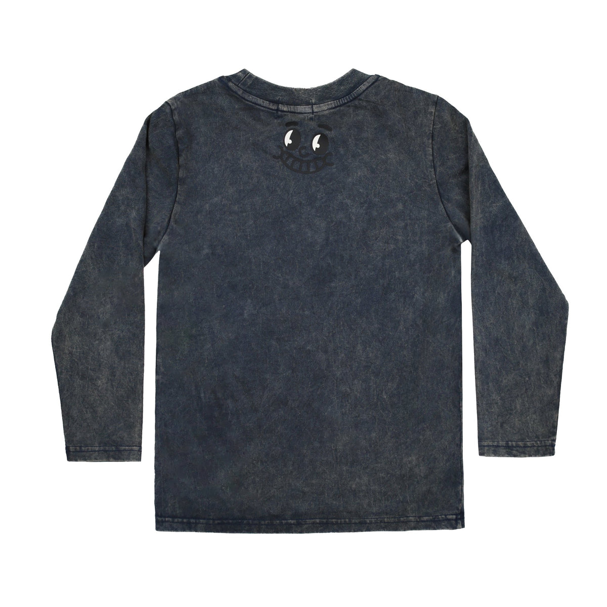 Navy Wash Burger LS Tee