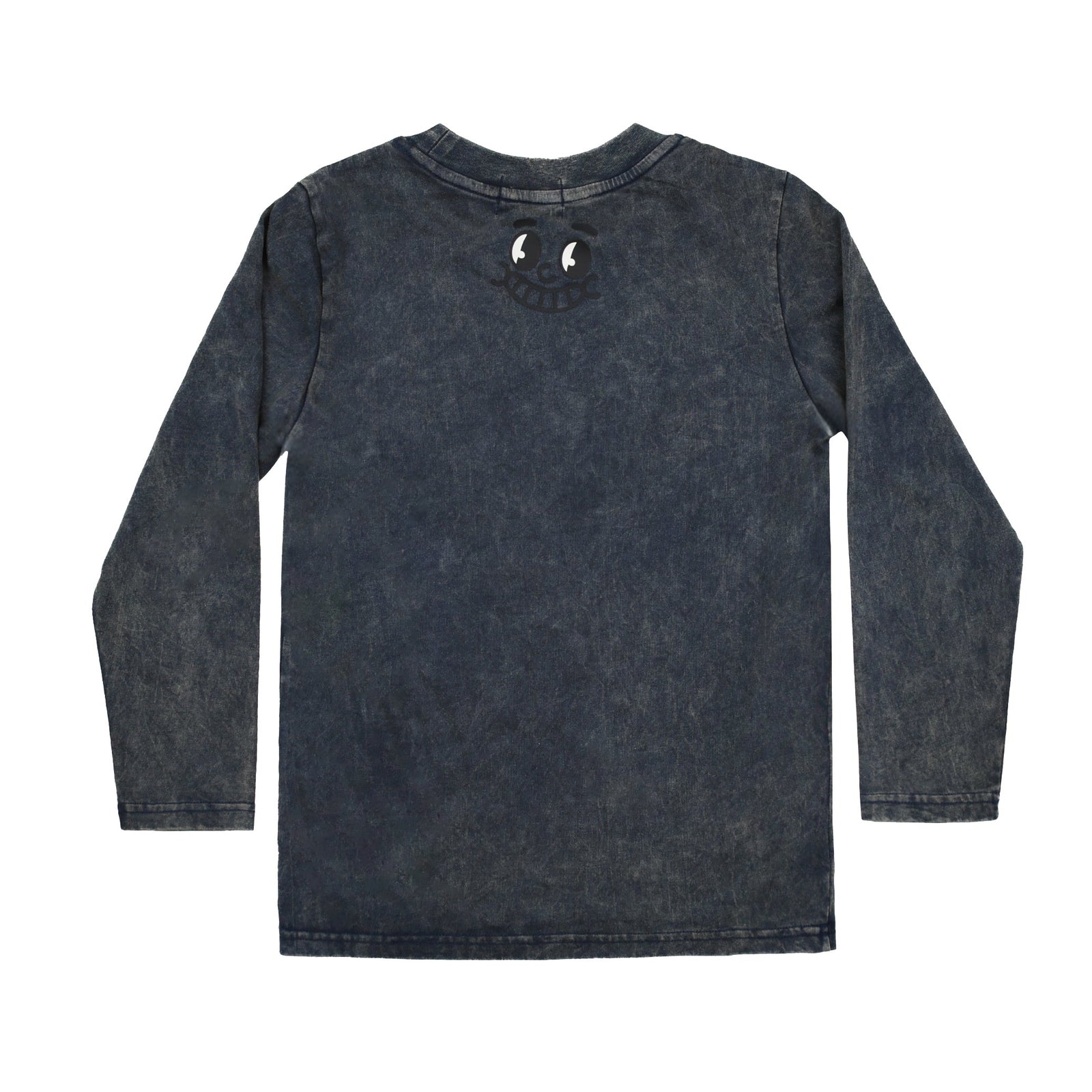 Navy Wash Burger LS Tee