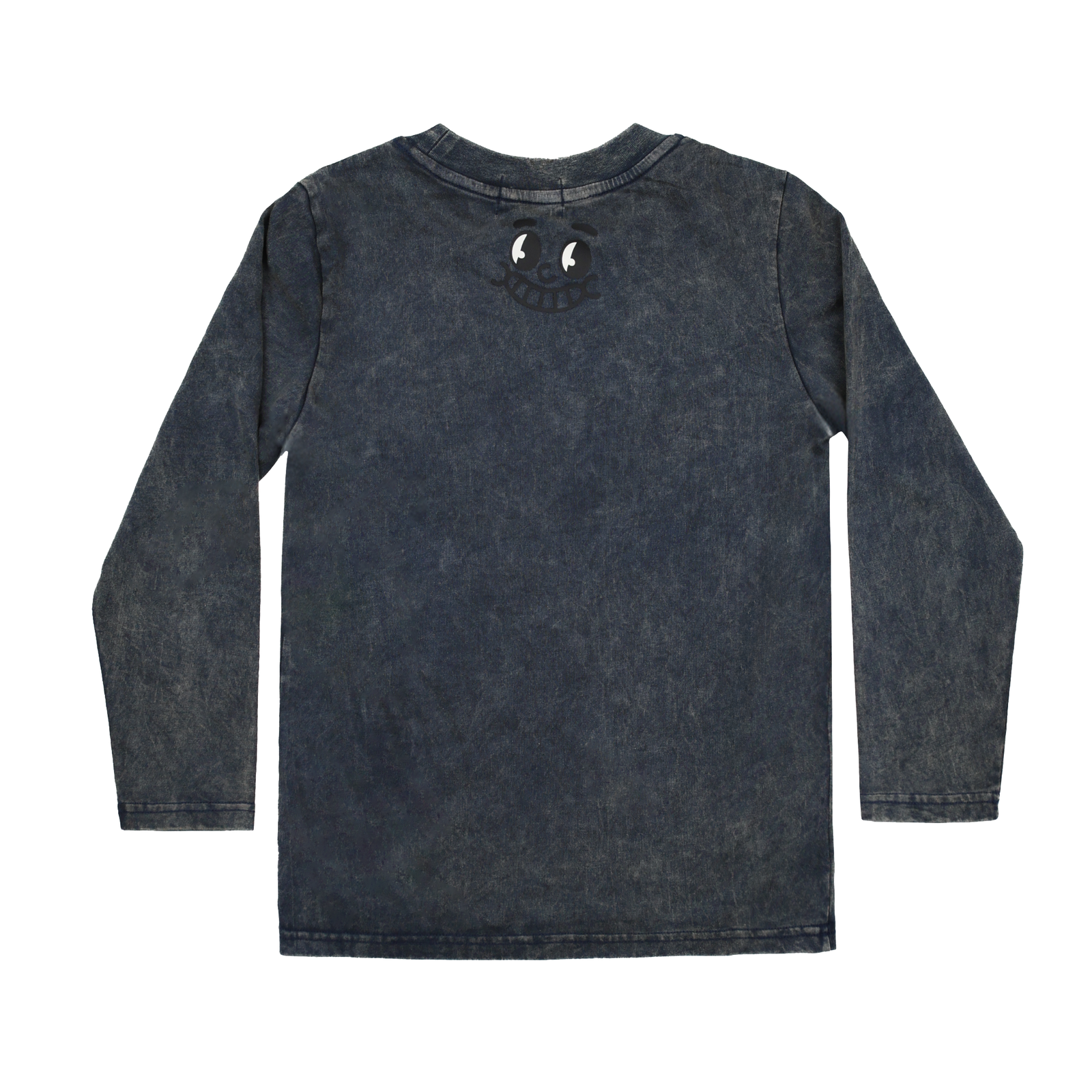 Navy Wash Burger LS Tee