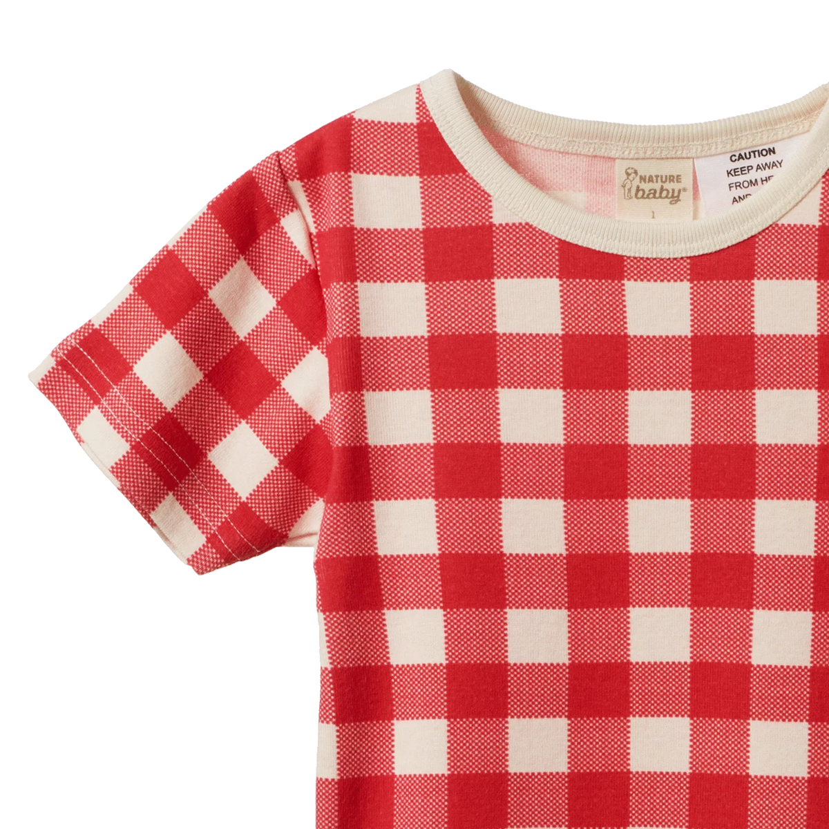 Shortie Pyjama Set - Red Crispin Check