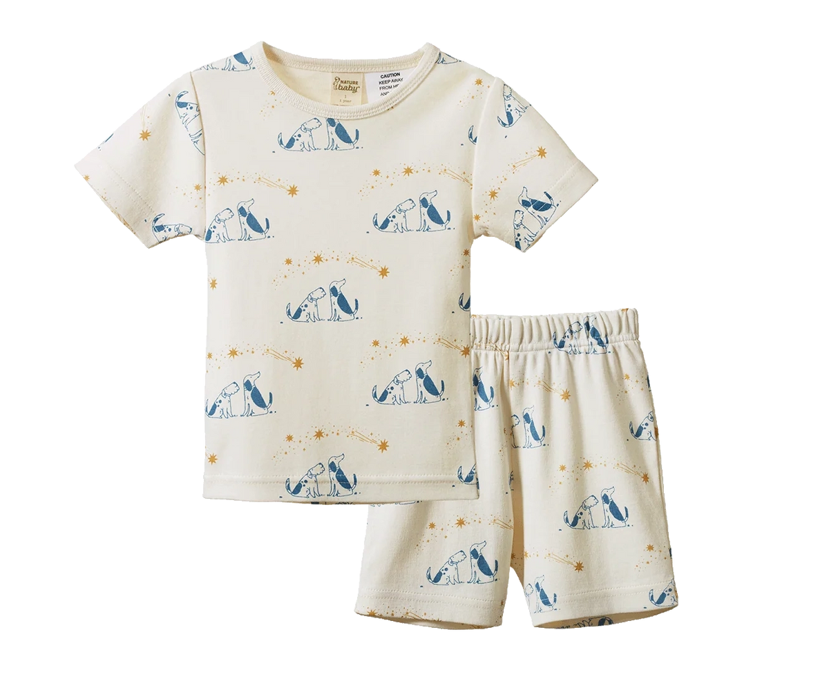 Shortie Pyjama Set - Dog Dream Print