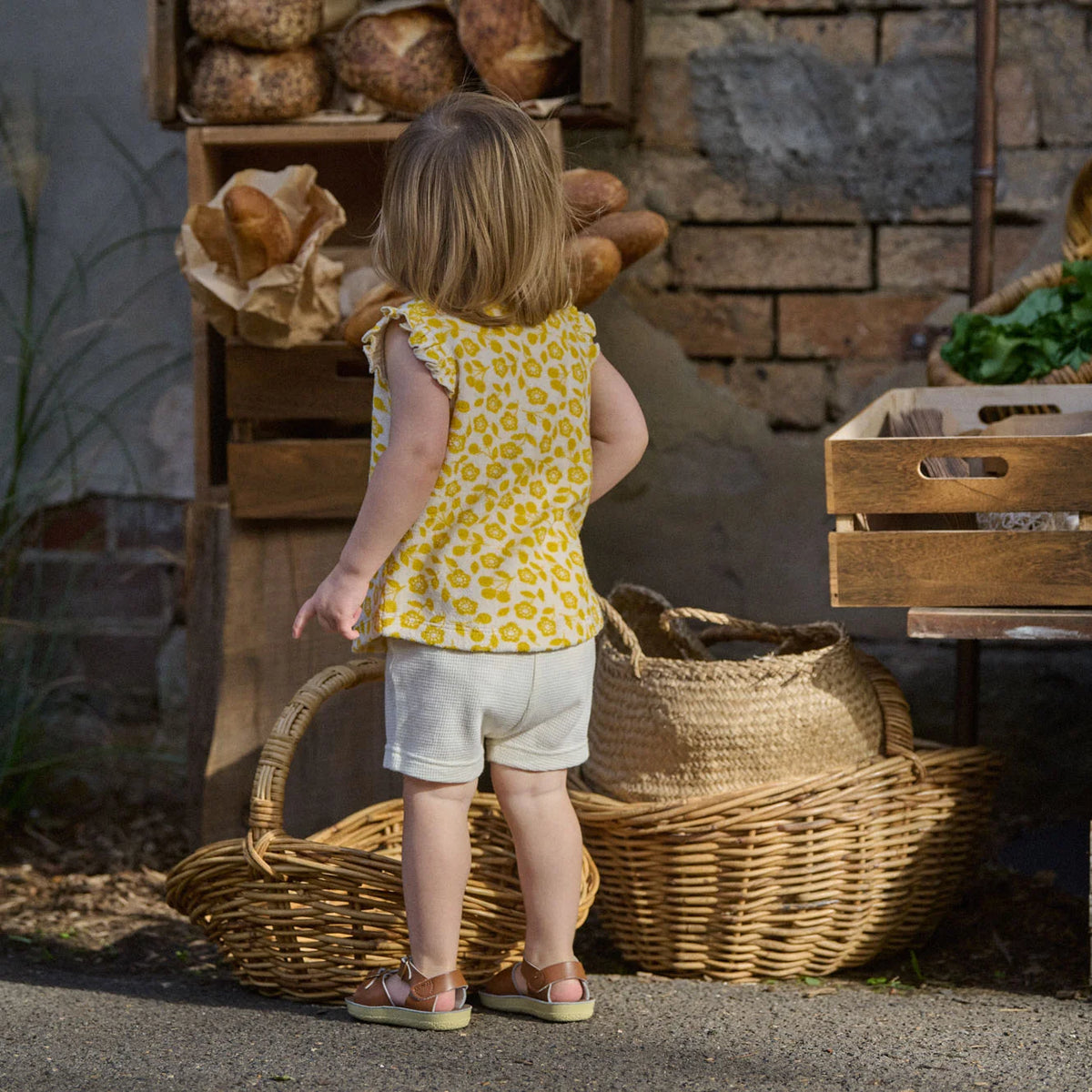 Fleur Tee Terry - Kitchen Garden Freesia Print