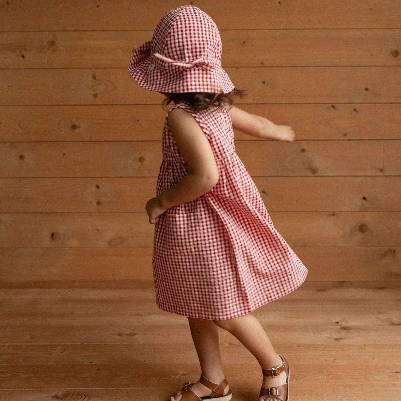 Petal Set - Red Gingham