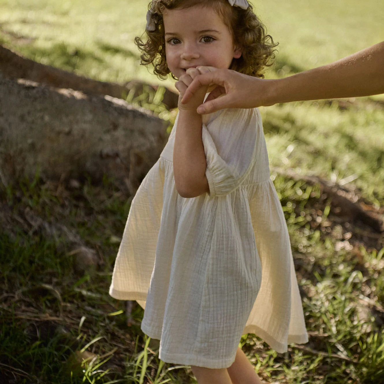 Albertine Dress Muslin - Natural