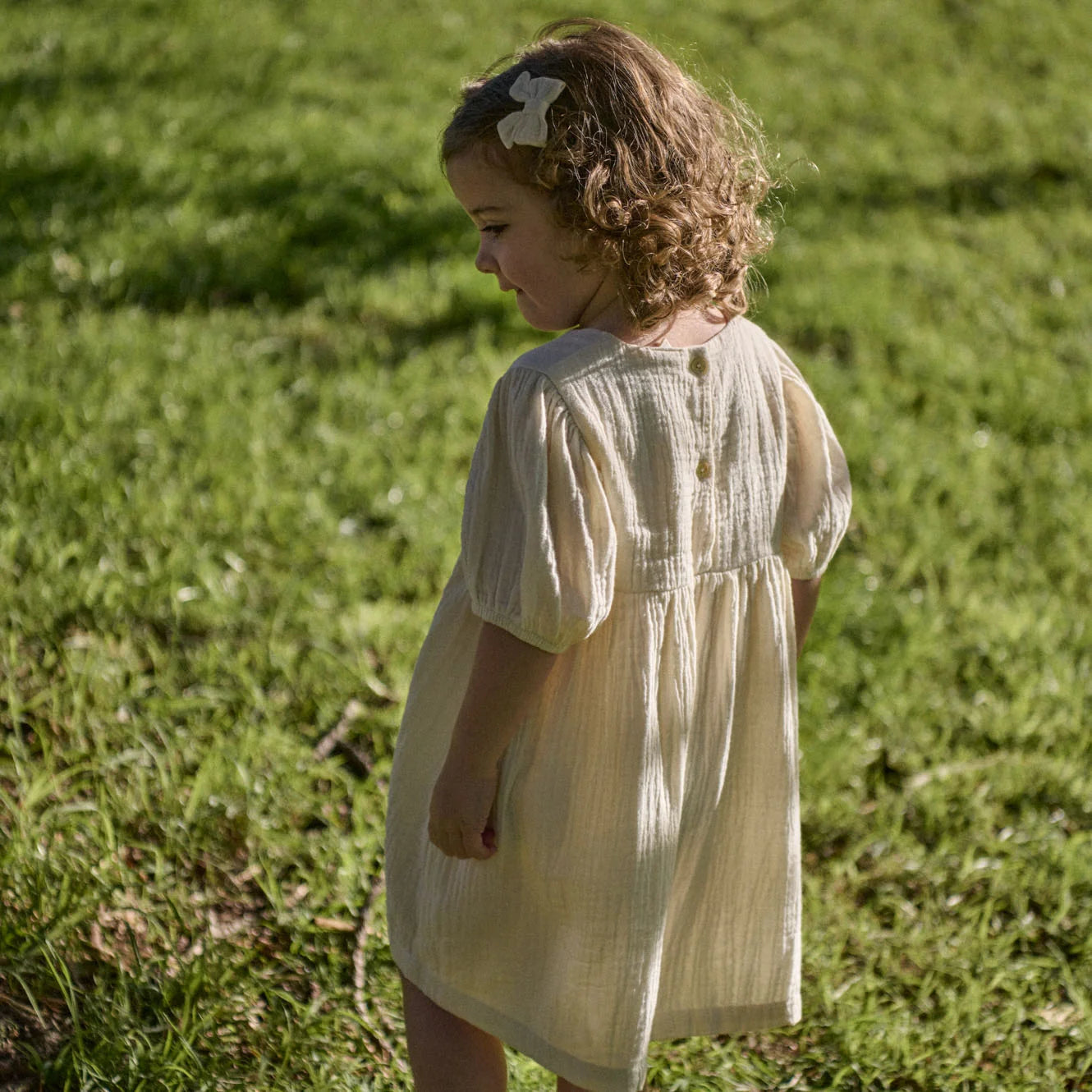 Albertine Dress Muslin - Natural
