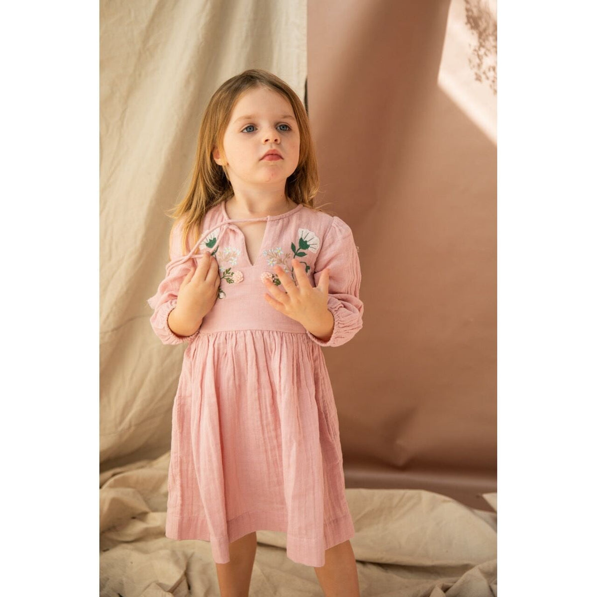 Nadia Dress-Pink Lady Apple