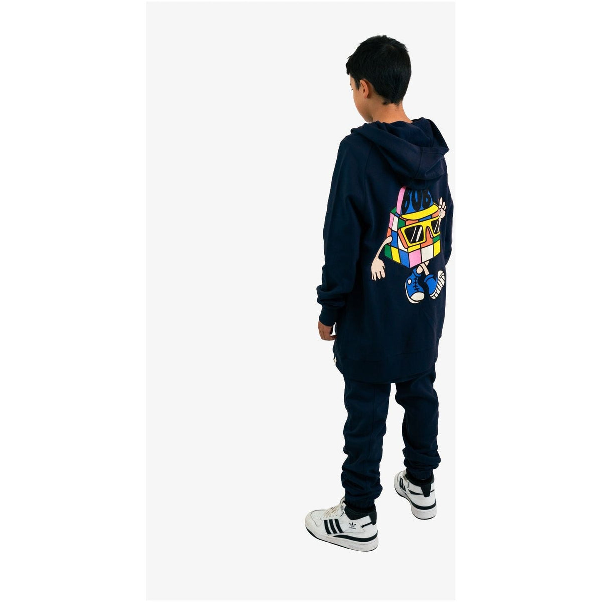 Navy Cube Boy Hood