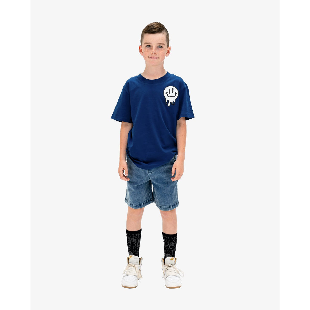 Navy BOB Smiles Tee