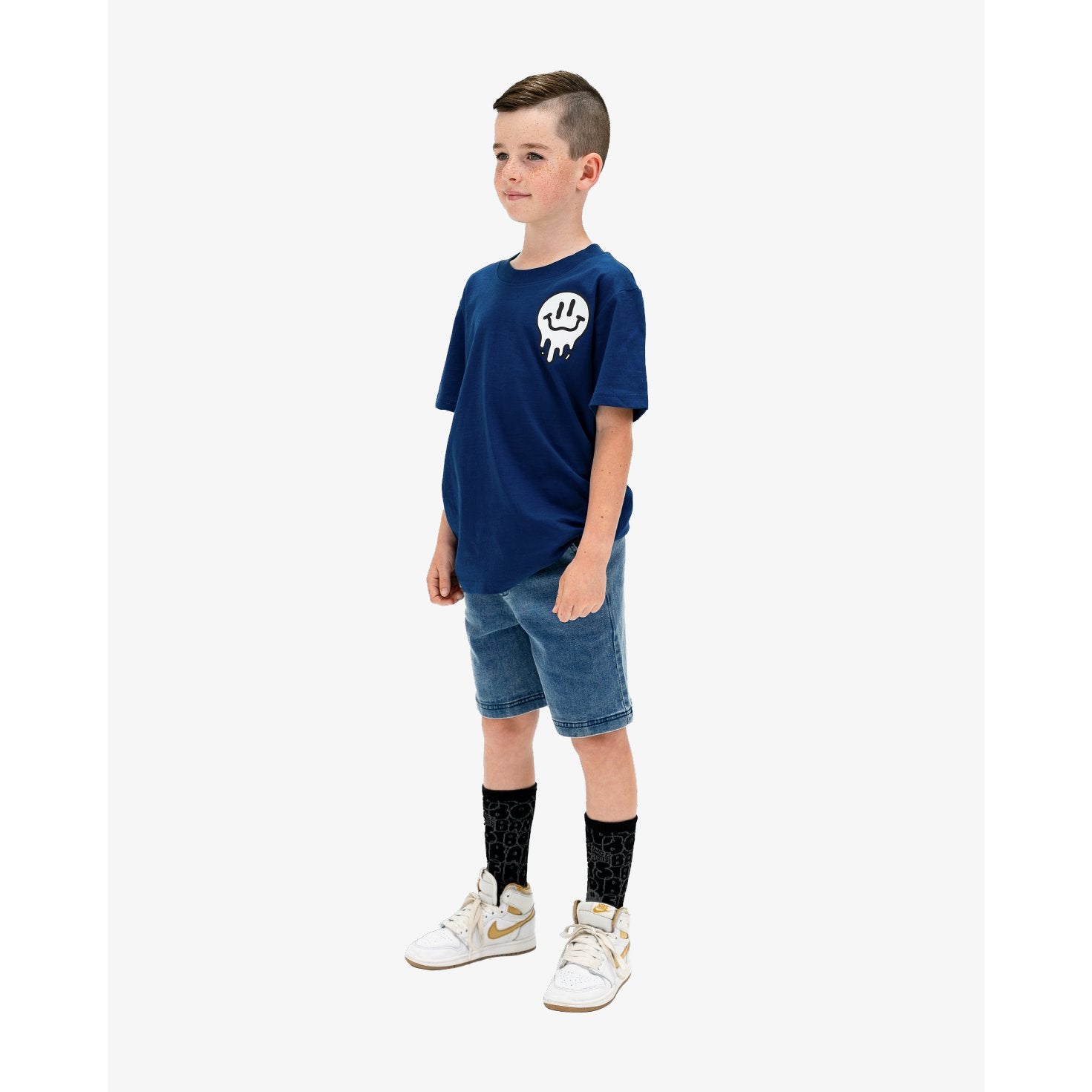 Navy BOB Smiles Tee