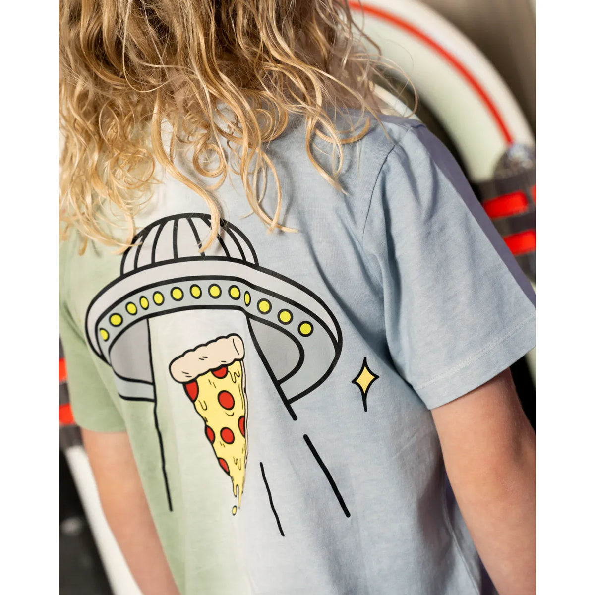 Ombre Alien Pizza Tee