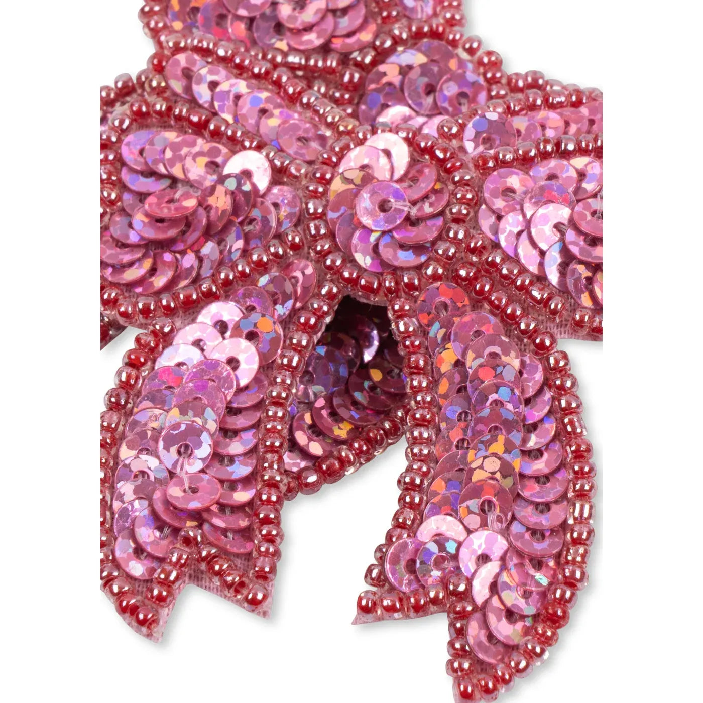 2 Pack Sequin Bow Hair Clip - Rapture Rose