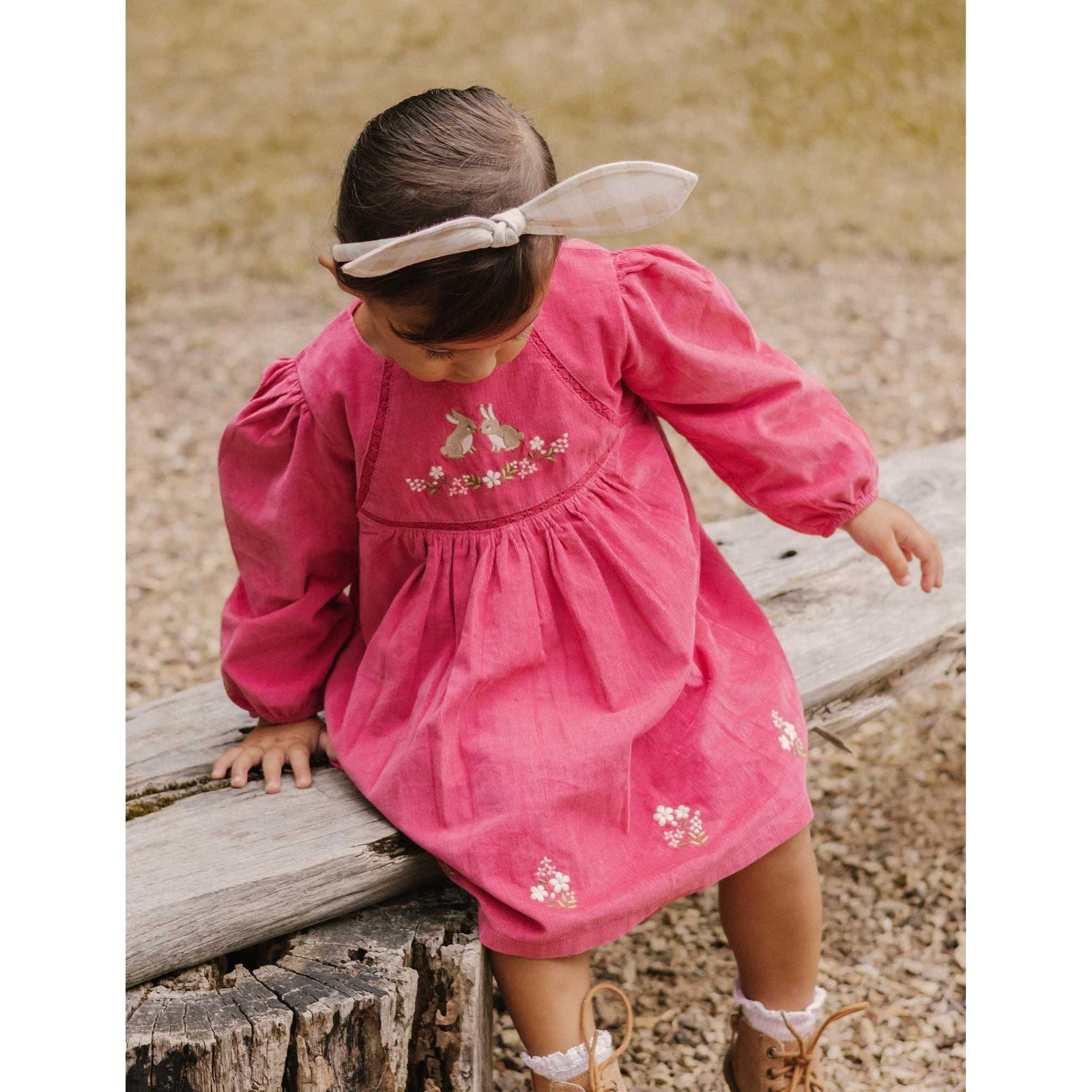 Corduroy Bunny Dress