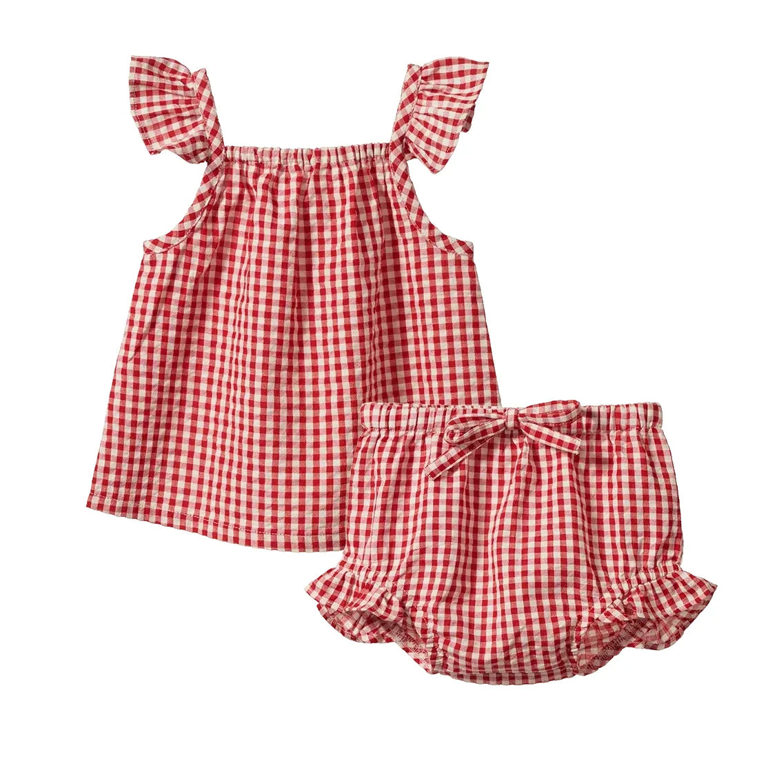 Petal Set - Red Gingham