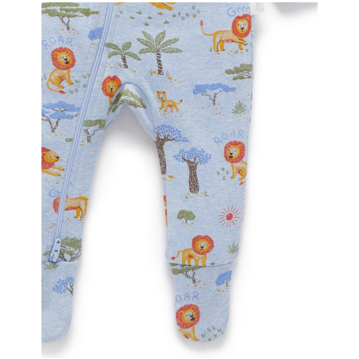 Printed Zip Growsuit - Lion