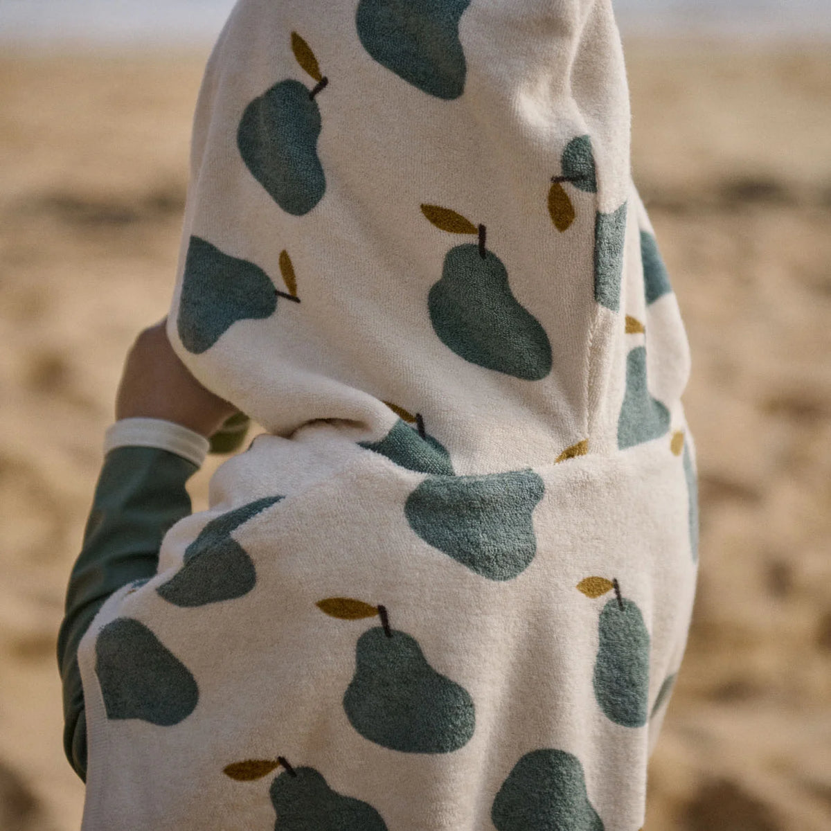 Poncho Towel - Pear Print