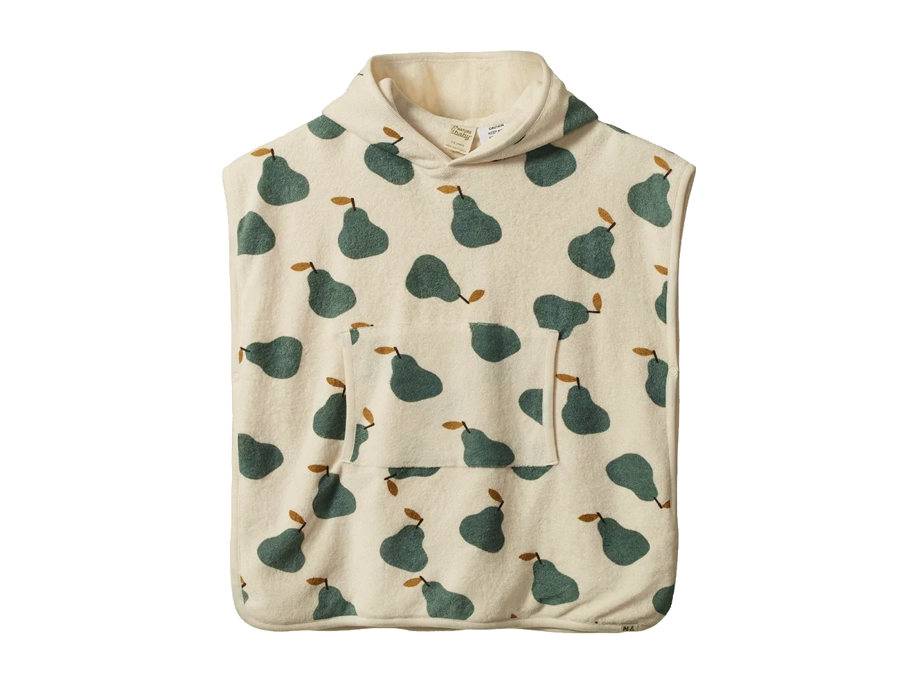 Poncho Towel - Pear Print
