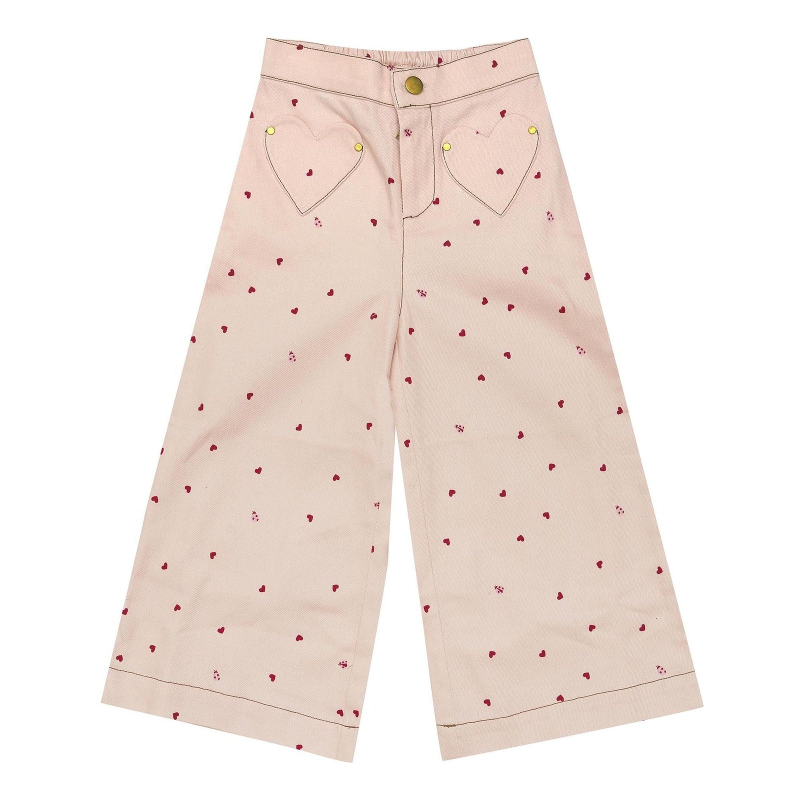 Penelope Pants-Piggy Pink Love Bug