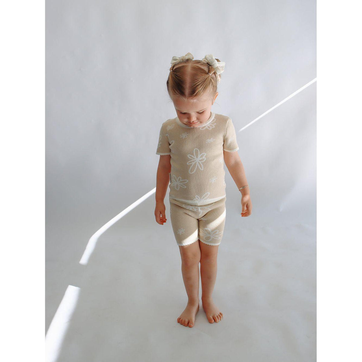 Ribbed Tee - Gia - Latte