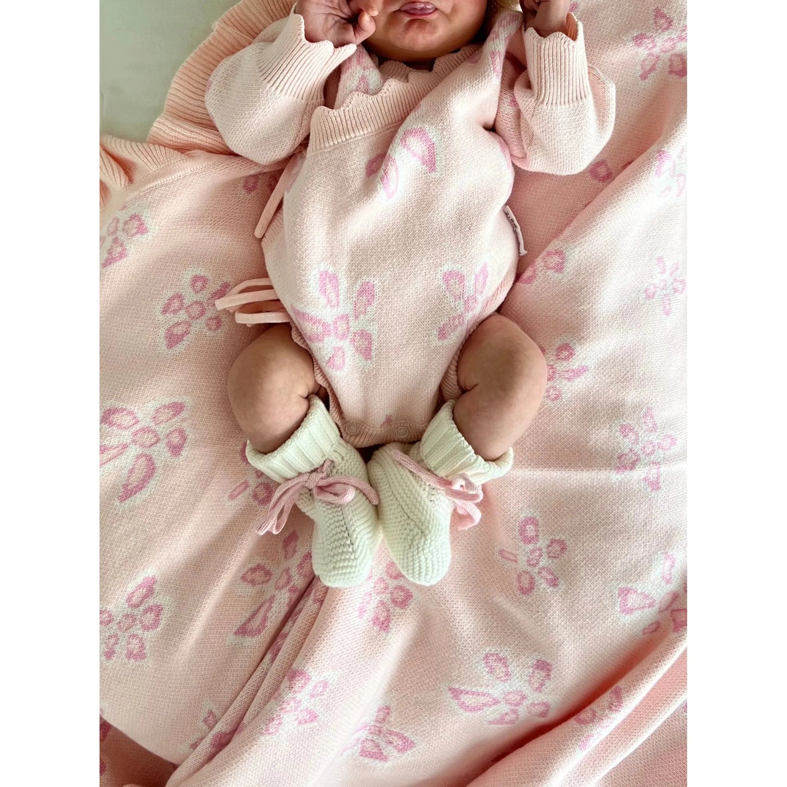 Booties - Milk/Berry