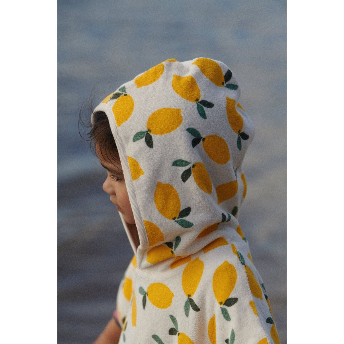 Poncho Towel - Lemon Print