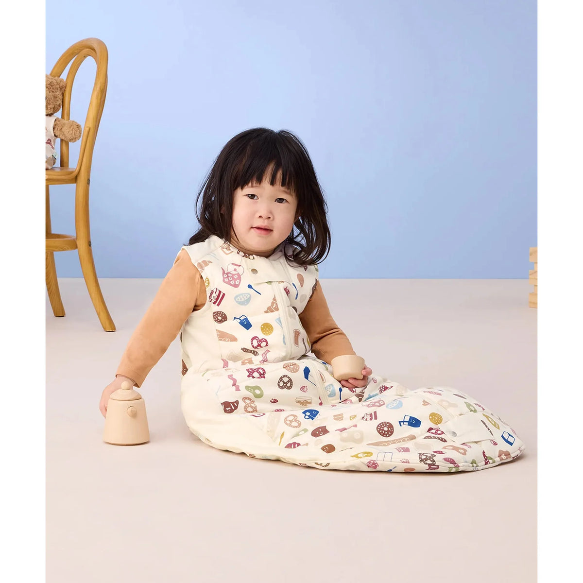 Sheeting Sleeping Bag 3.5 TOG - Bon Appetit Sheeting Sleeping Bag
