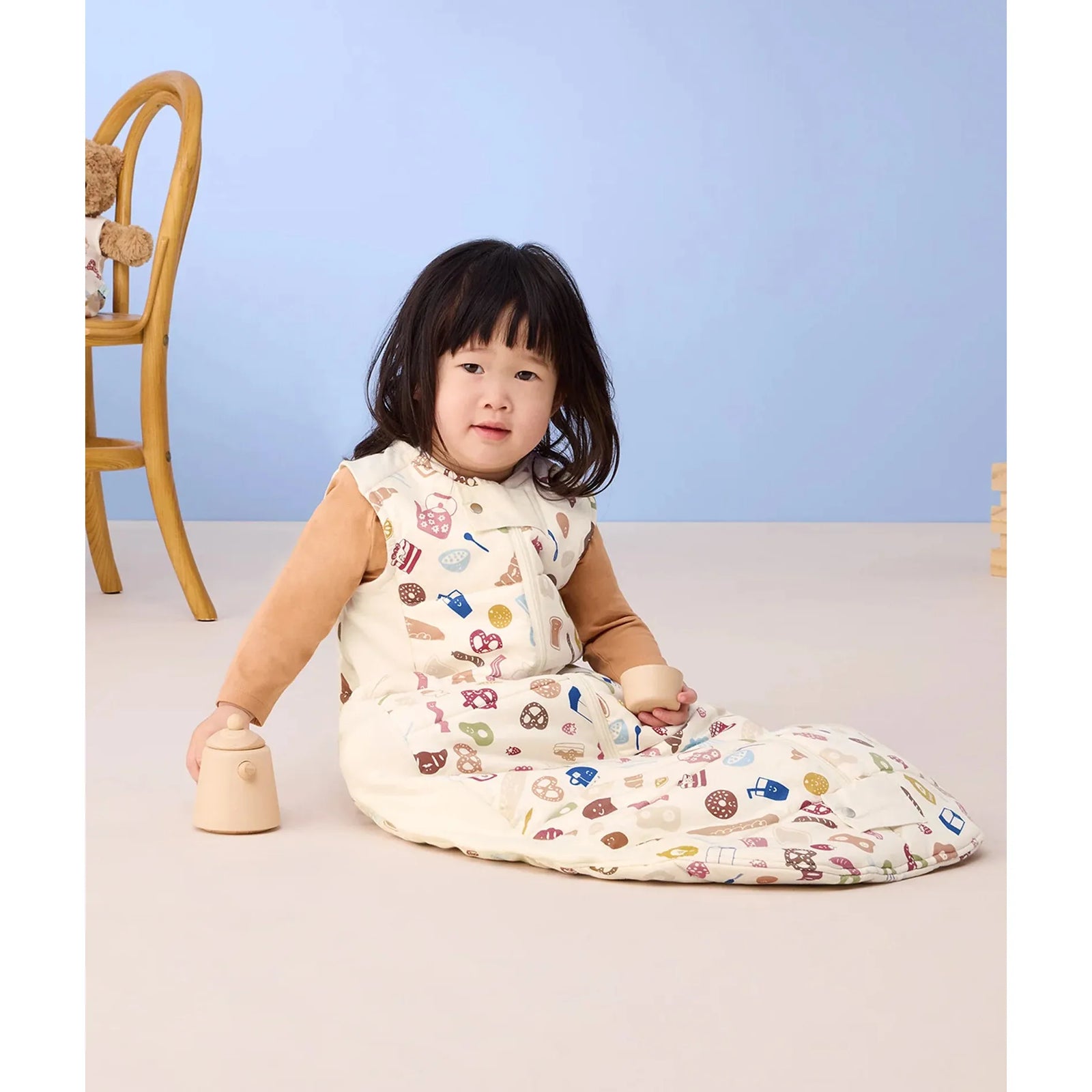 Sheeting Sleeping Bag 3.5 TOG - Bon Appetit Sheeting Sleeping Bag