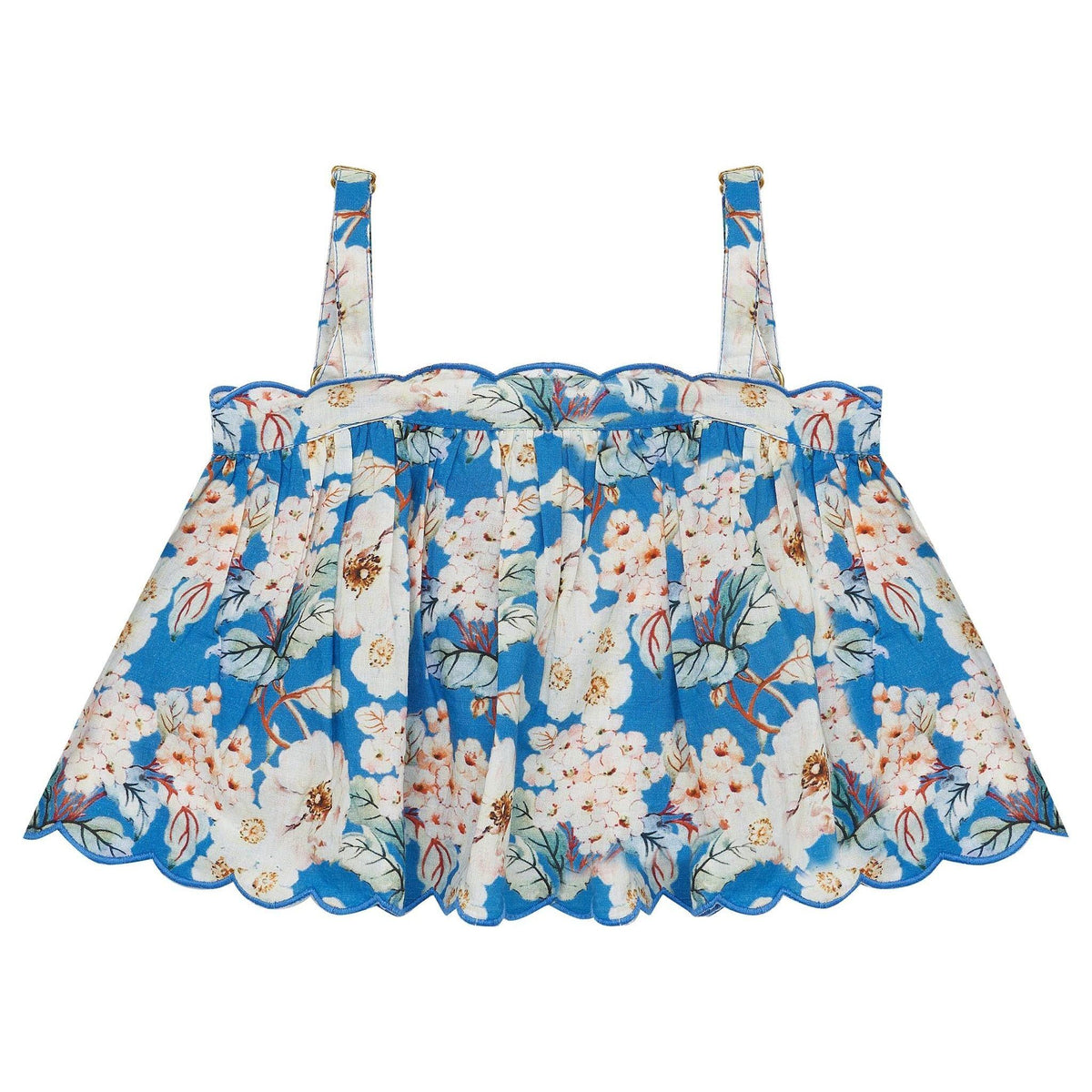 Pumpkin Pie Top-Moroccan Blue