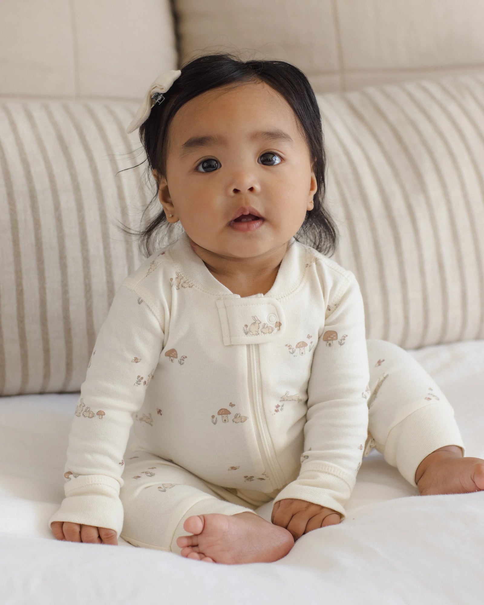 Zip Long Sleeve Sleeper Bunnies