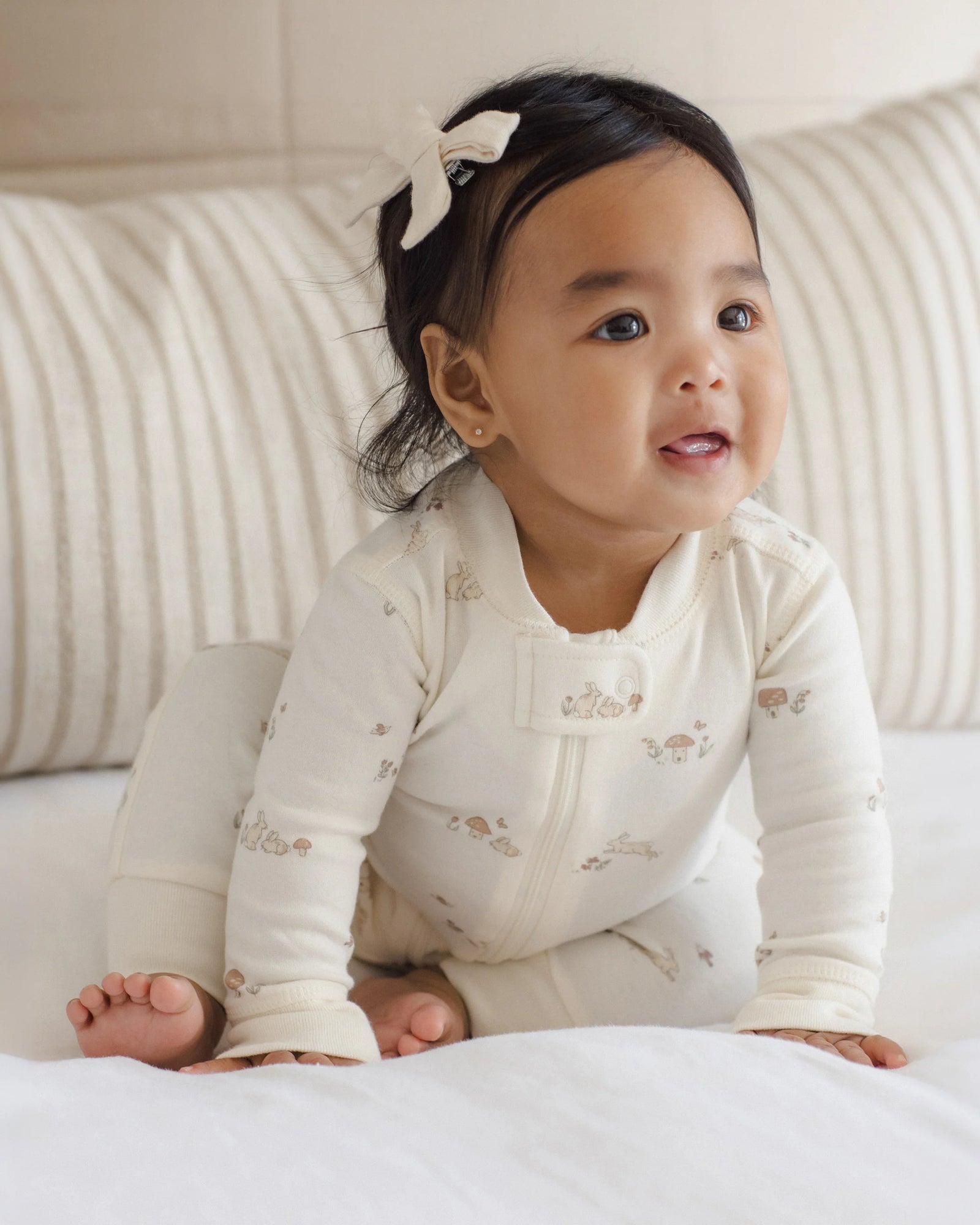 Zip Long Sleeve Sleeper Bunnies