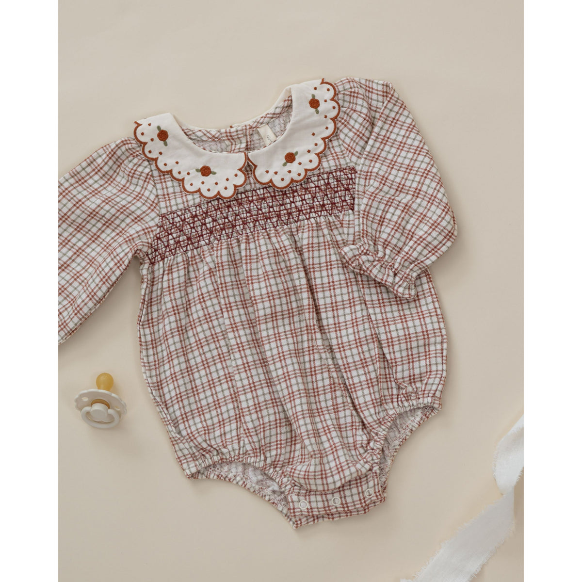 Callie Romper Christmas Plaid