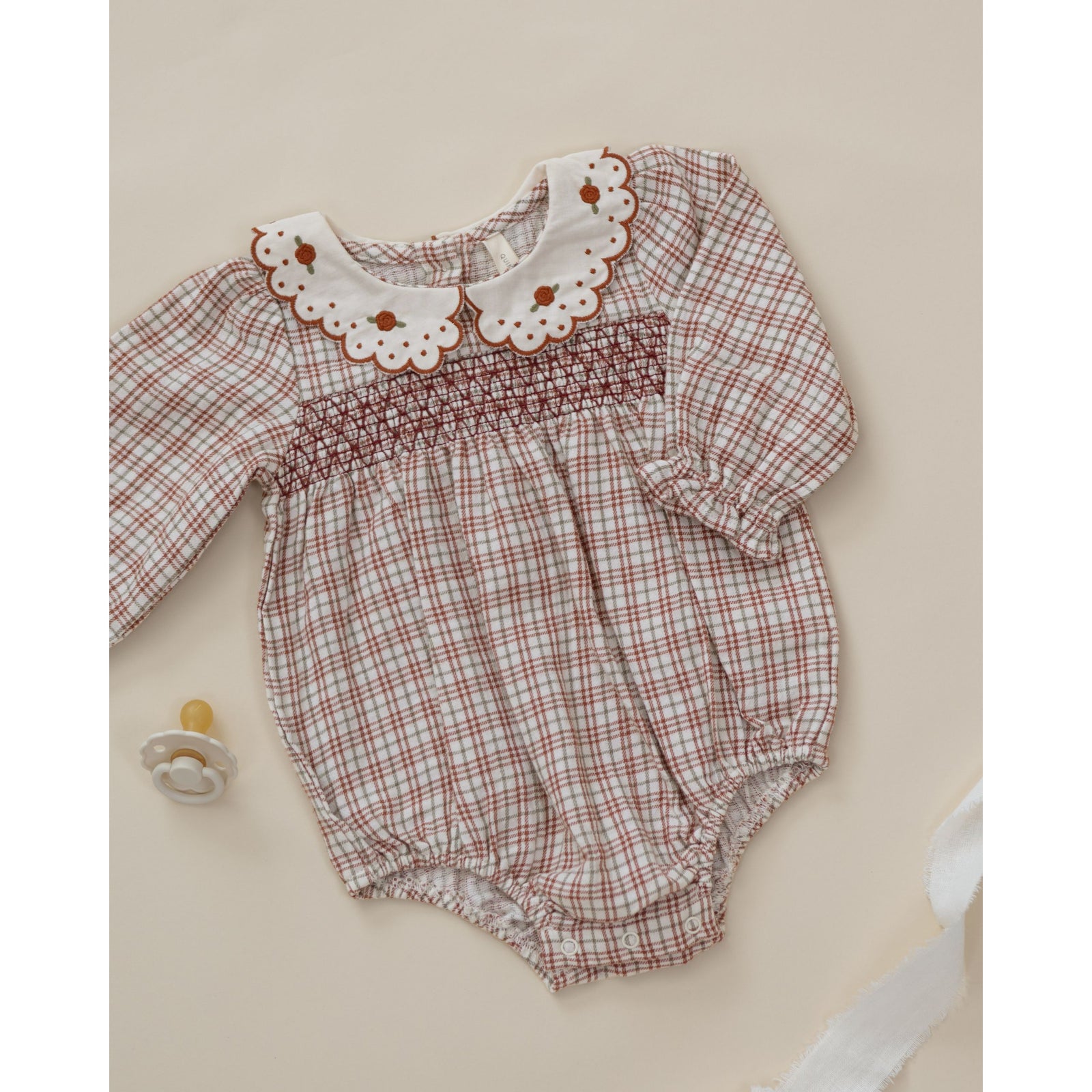 Callie Romper Christmas Plaid