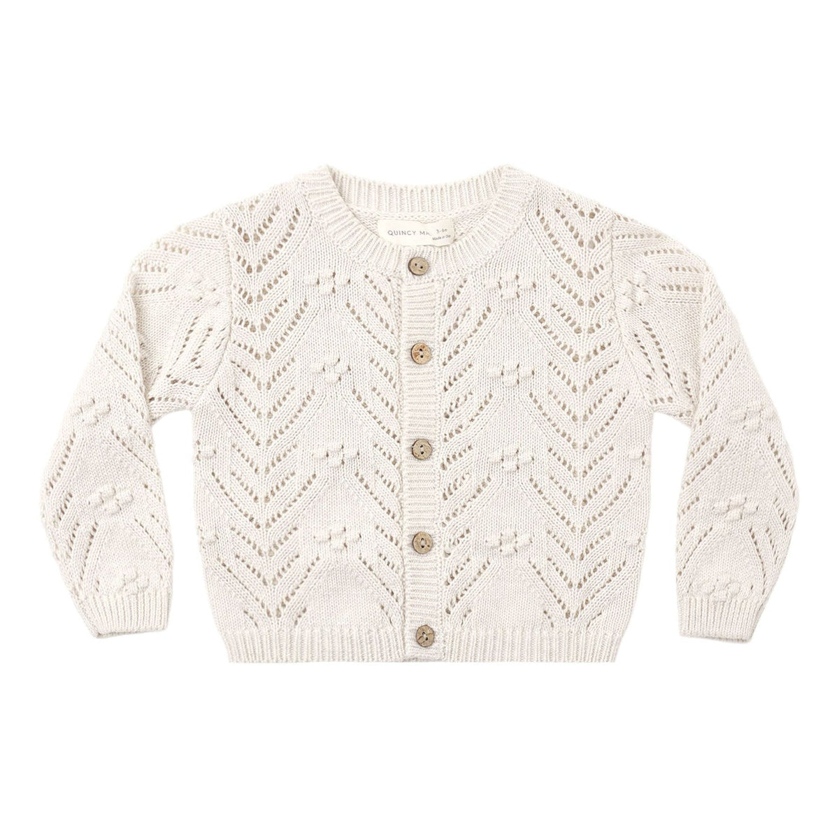 Knit Cardigan Heathered Oatmeal