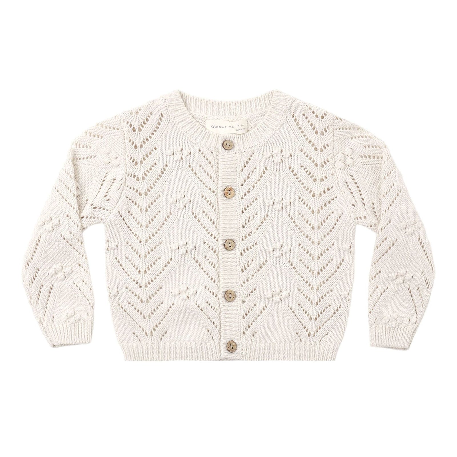 Knit Cardigan Heathered Oatmeal