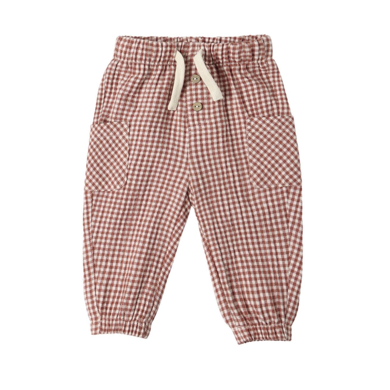 Luca Pant Red Gingham