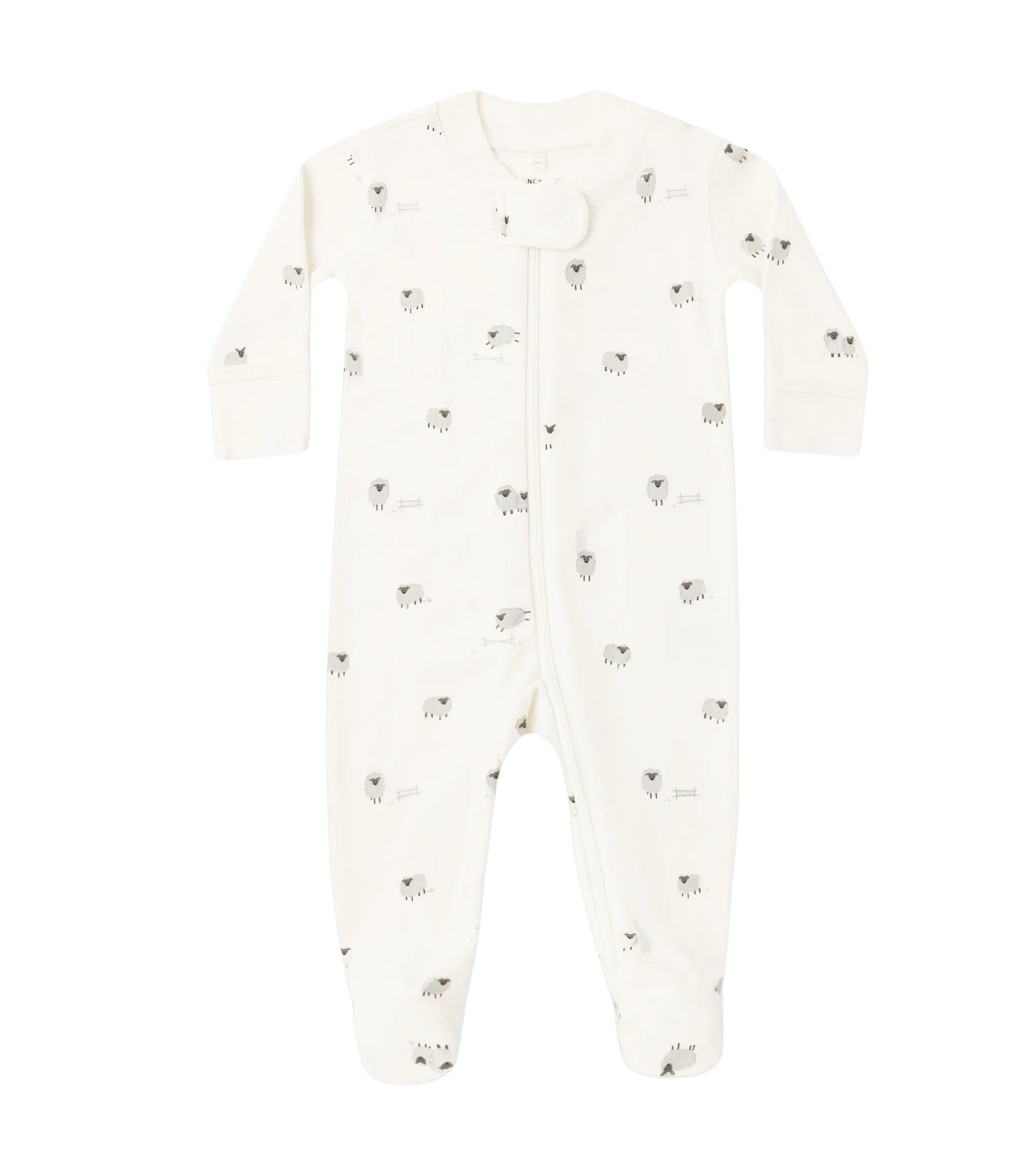 Zip Long Sleeve Sleeper Footie Sheep