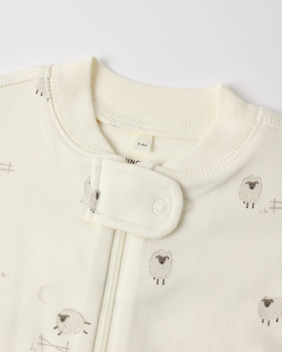 Zip Long Sleeve Sleeper Footie Sheep