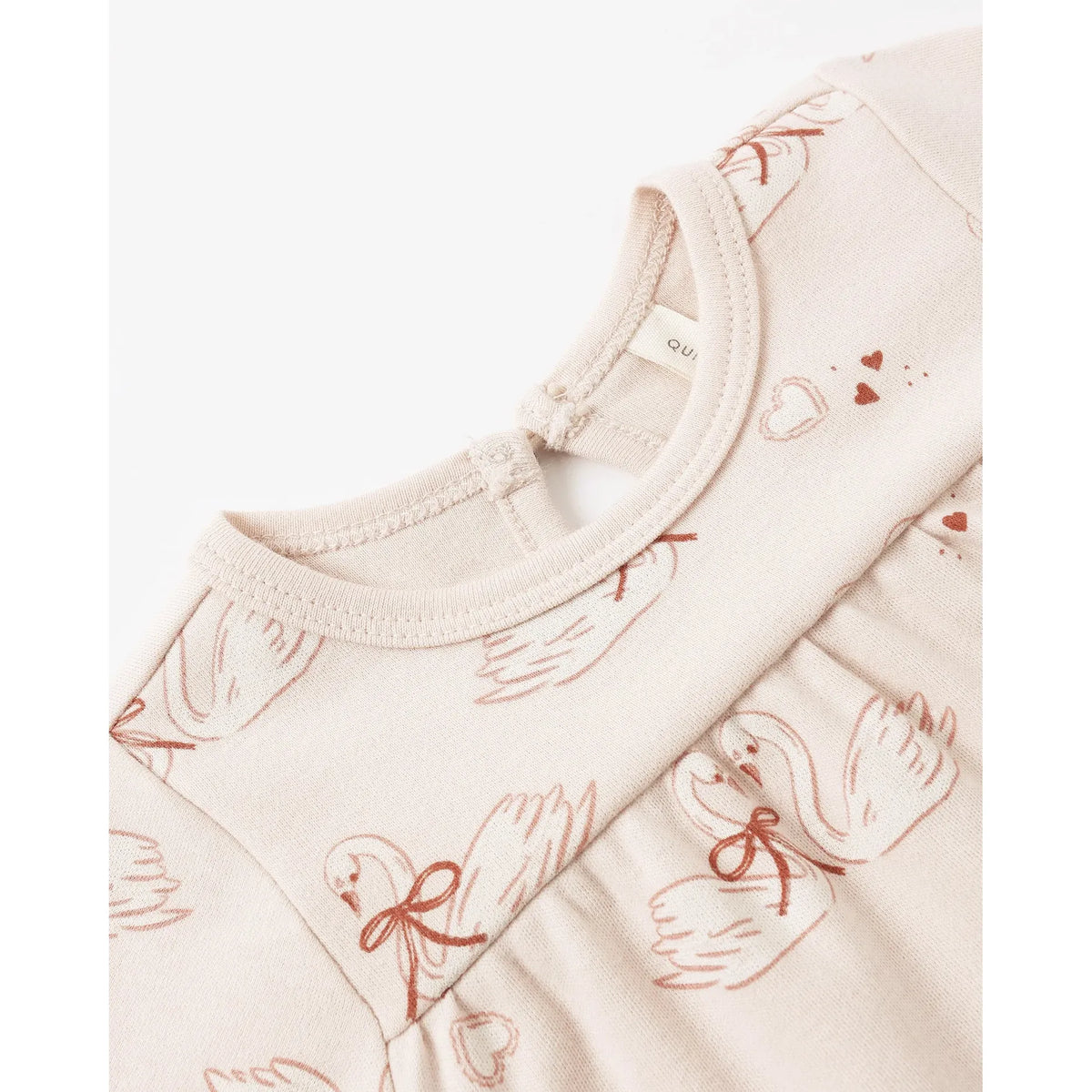 Tiered Jersey Dress Swans