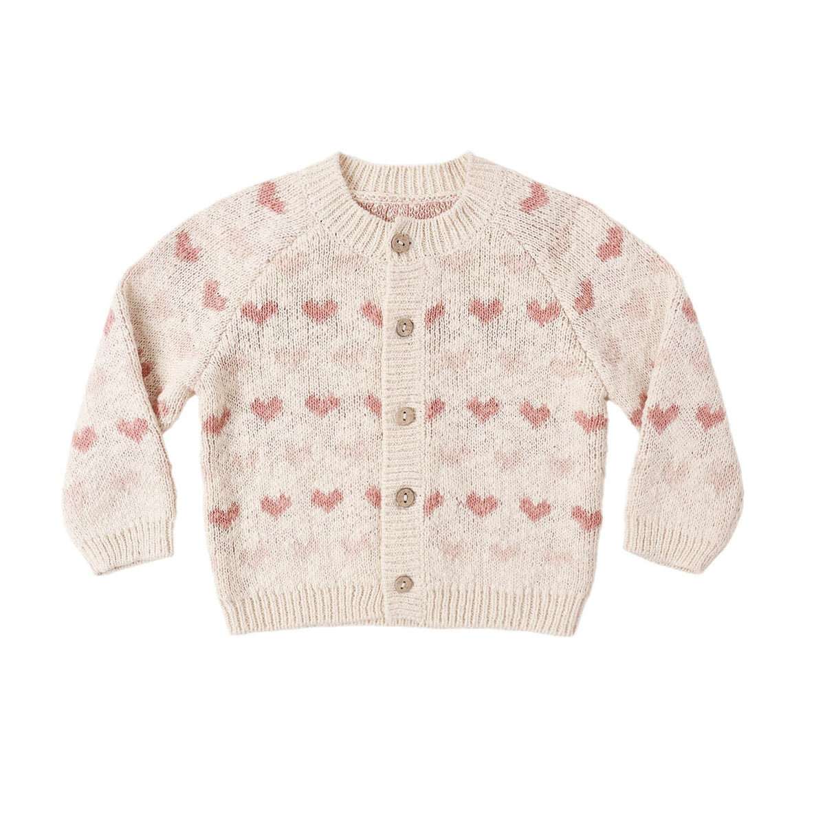 Knit Cardigan Hearts