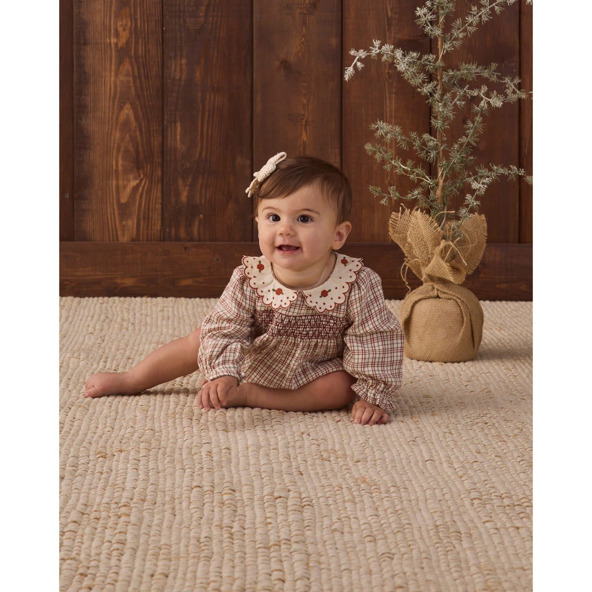 Callie Romper Christmas Plaid