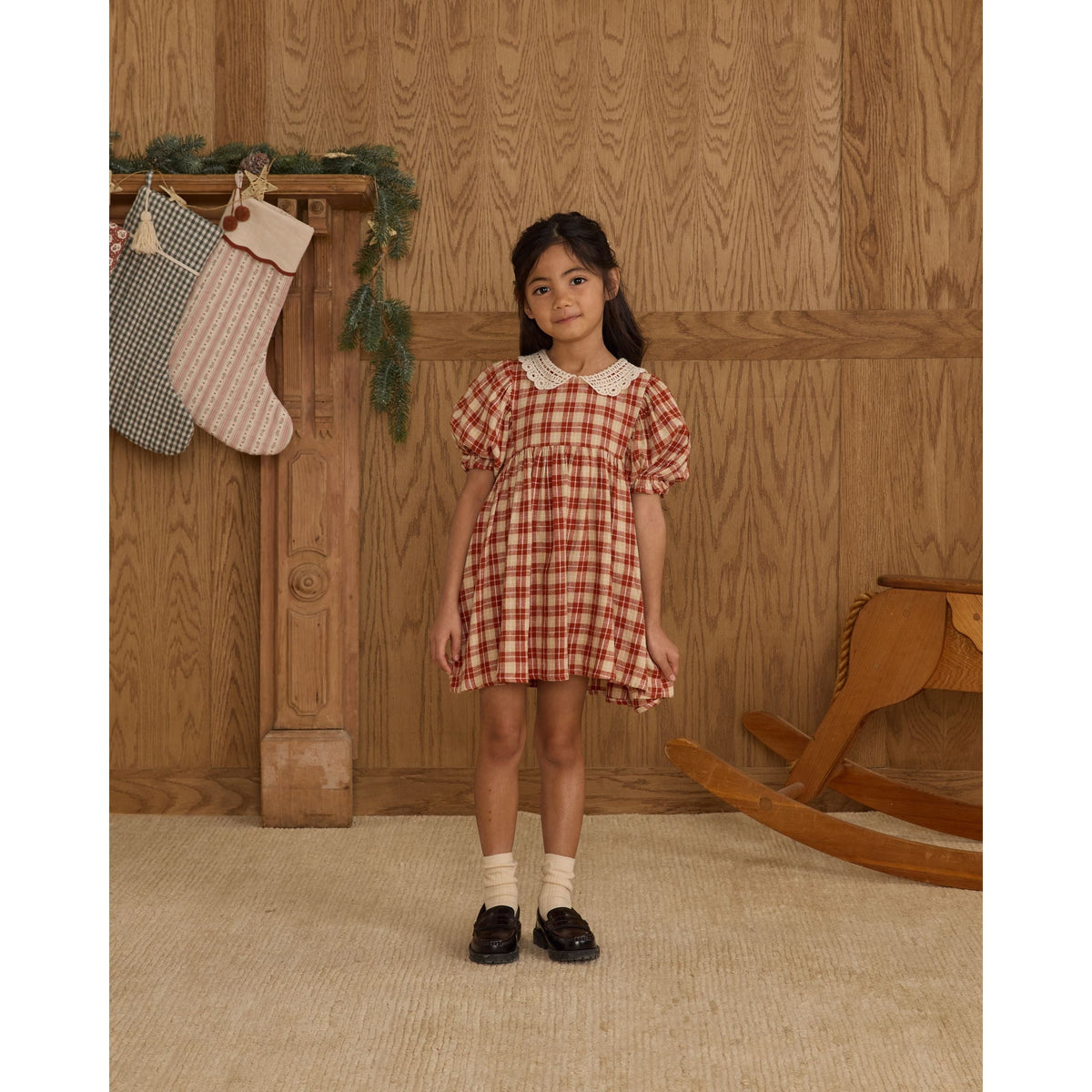 Heidi Dress || Red Plaid